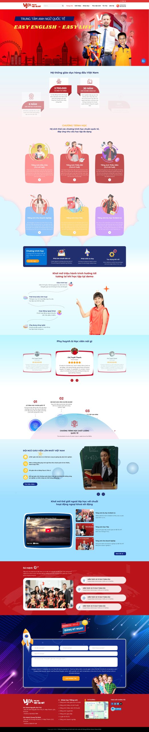 Theme wordpress trường anh ngữ chuẩn đẹp