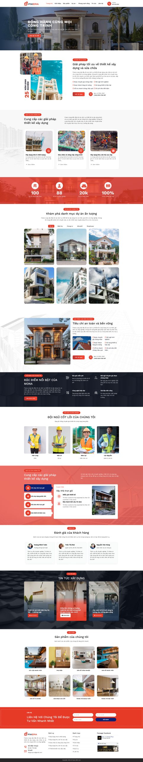 Theme WordPress Kiến Trúc 7 – Giao diện kiến trúc sang, show dự án đẹp
