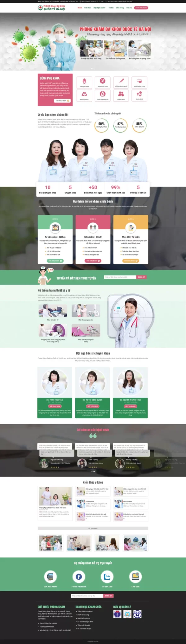 Theme wordpress phòng khám 4