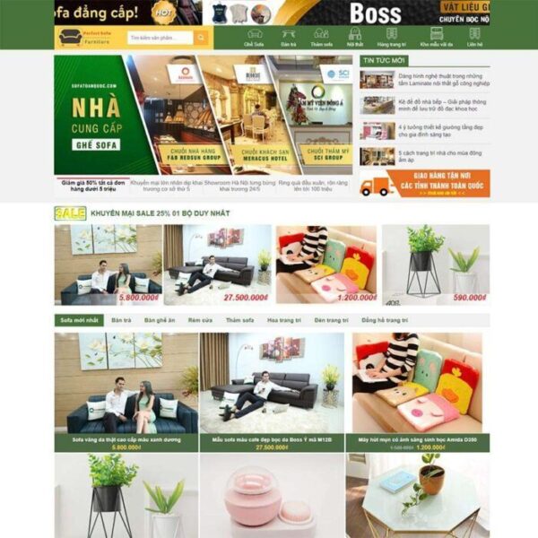 Website Bán Nội Thất Sofa – Shop Online